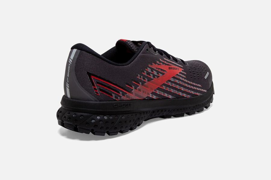 Brooks Running Shoes Mens Black/Red - Ghost 13 GTX Road - 1932-QYJMV